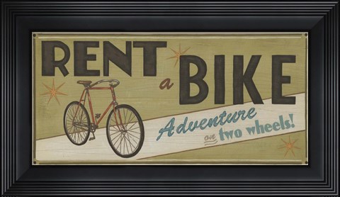 Framed Bike Shop II Print