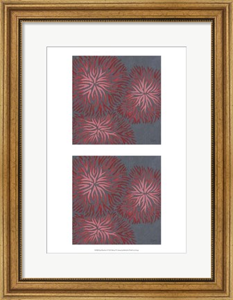 Framed 2-Up Dianthus I Print