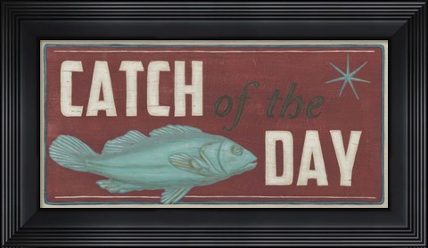Framed Shoreline Signs IV Print