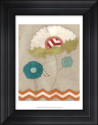 Framed Petal Patterns II Print