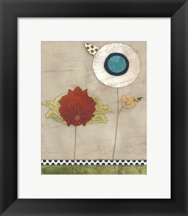 Framed Petal Patterns III Print