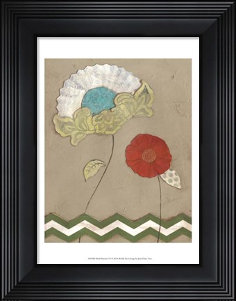 Framed Petal Patterns VI Print