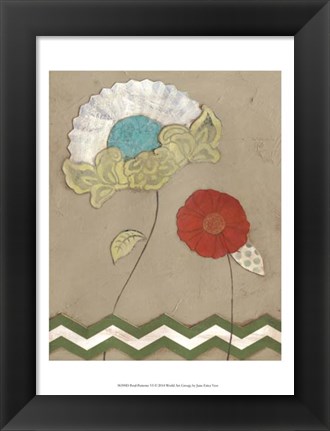 Framed Petal Patterns VI Print