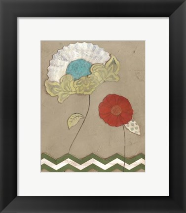 Framed Petal Patterns VI Print