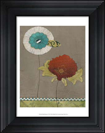 Framed Petal Patterns VII Print