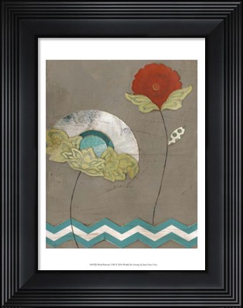 Framed Petal Patterns VIII Print