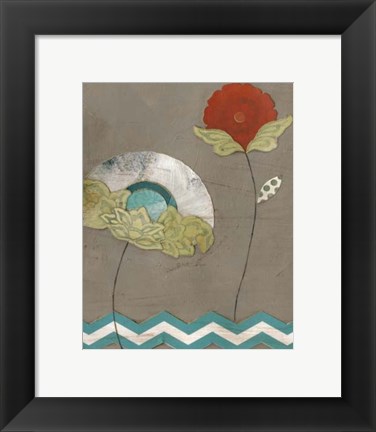 Framed Petal Patterns VIII Print