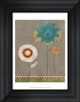 Framed Petal Patterns IX Print