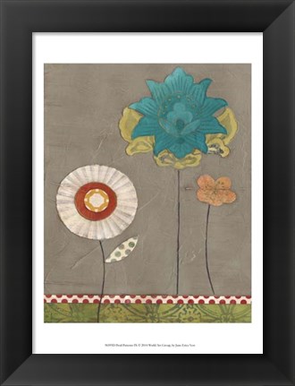 Framed Petal Patterns IX Print