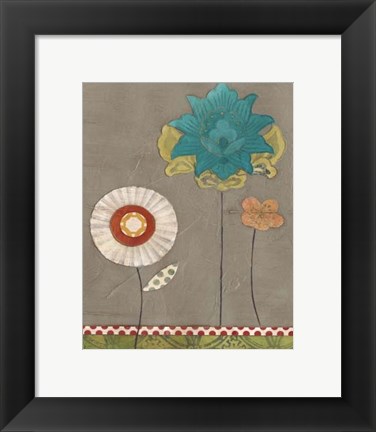 Framed Petal Patterns IX Print