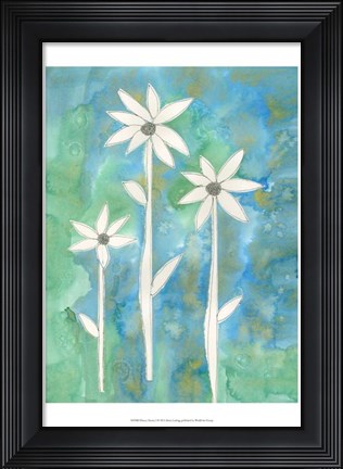 Framed Dainty Daisies I Print