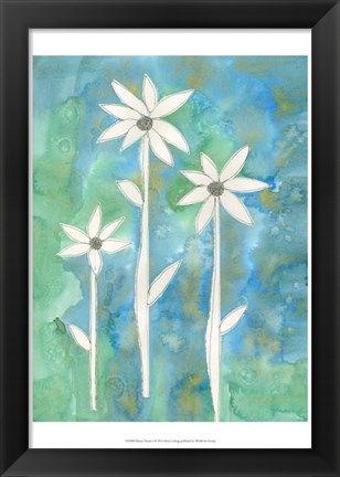 Framed Dainty Daisies I Print