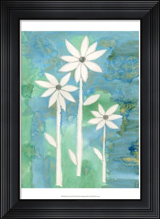 Framed Dainty Daisies II Print