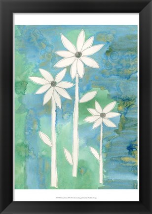 Framed Dainty Daisies II Print