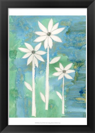 Framed Dainty Daisies II Print