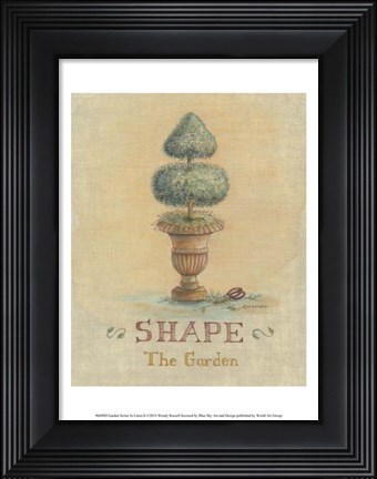 Framed Garden Series in Linen II Print