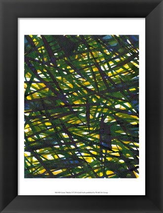 Framed Green Thicket I Print