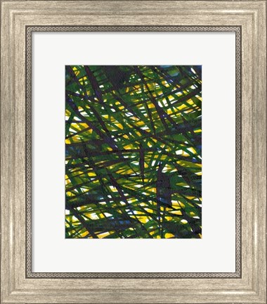 Framed Green Thicket I Print
