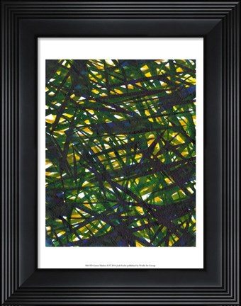 Framed Green Thicket II Print