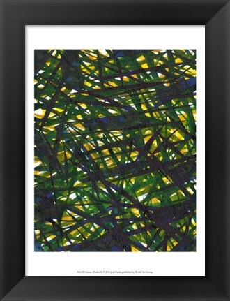 Framed Green Thicket II Print