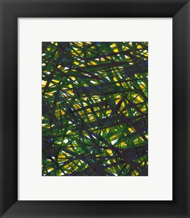 Framed Green Thicket II Print