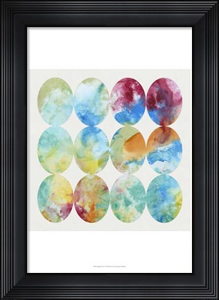 Framed Merging Color I Print