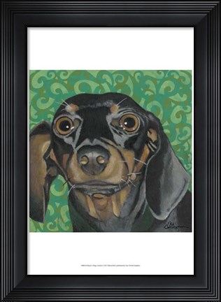 Framed Dlynn&#39;s Dogs - Keelie Print