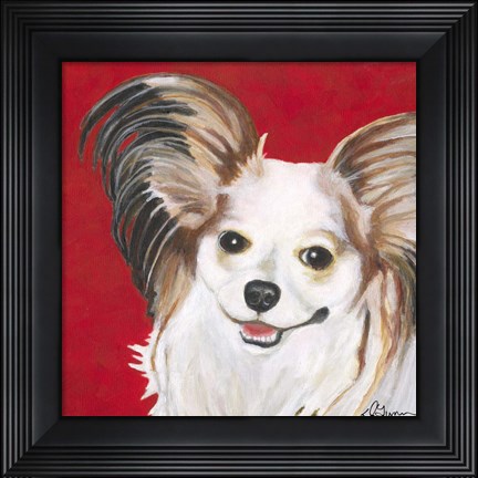 Framed Dlynn&#39;s Dogs - Lilly Print