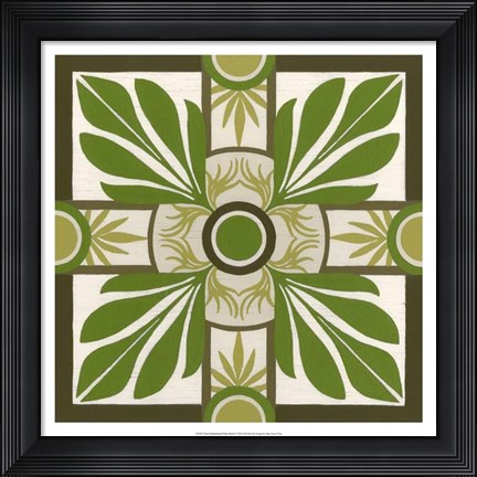 Framed Non-Embellished Palm Motif I Print