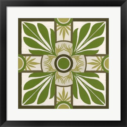 Framed Non-Embellished Palm Motif I Print