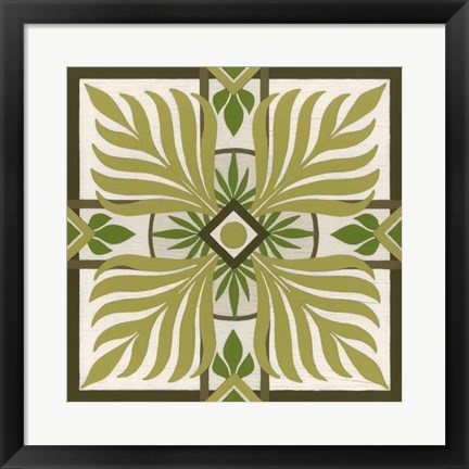 Framed Non-Embellished Palm Motif II Print