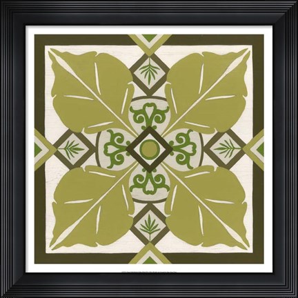 Framed Non-Embellished Palm Motif III Print