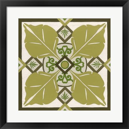 Framed Non-Embellished Palm Motif III Print
