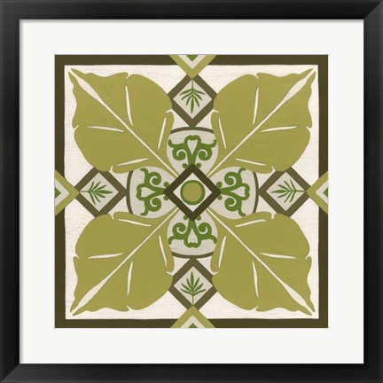 Framed Non-Embellished Palm Motif III Print