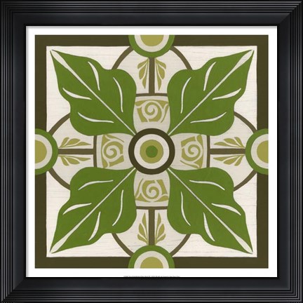 Framed Non-Embellished Palm Motif IV Print