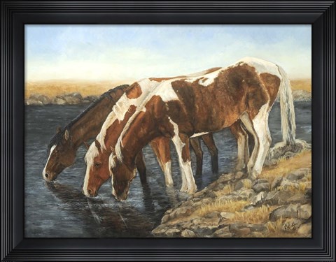 Framed Tres Caballos Print
