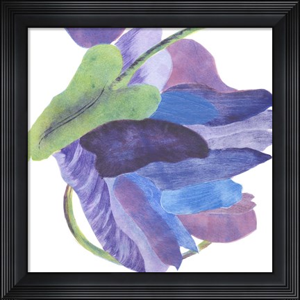 Framed Sideways Indigo II Print