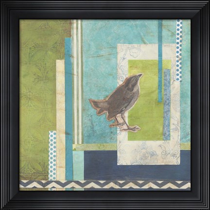 Framed Avian Scrapbook II Print