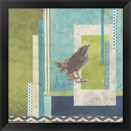 Framed Avian Scrapbook II Print