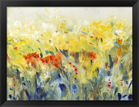 Framed Flowers Sway II Print