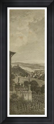 Framed Pastoral Panorama I Print