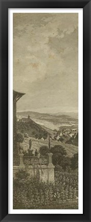 Framed Pastoral Panorama I Print