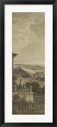 Framed Pastoral Panorama I Print
