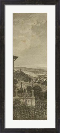 Framed Pastoral Panorama I Print