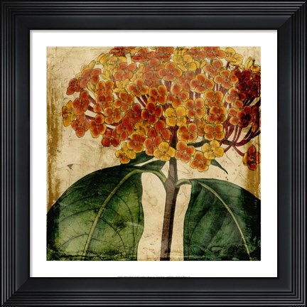 Framed Vibrant Floral I Print