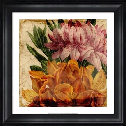 Framed Vibrant Floral II Print