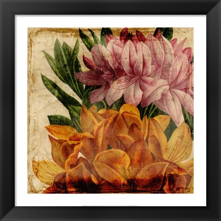 Framed Vibrant Floral II Print