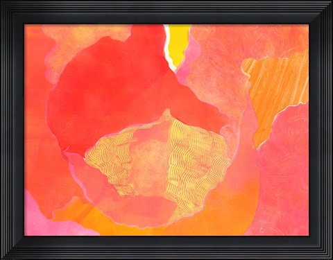 Framed Cabbage Rose II Print