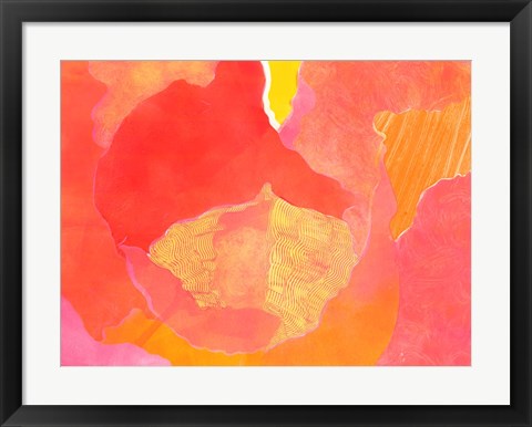 Framed Cabbage Rose II Print