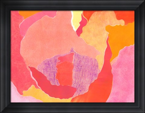 Framed Cabbage Rose IV Print